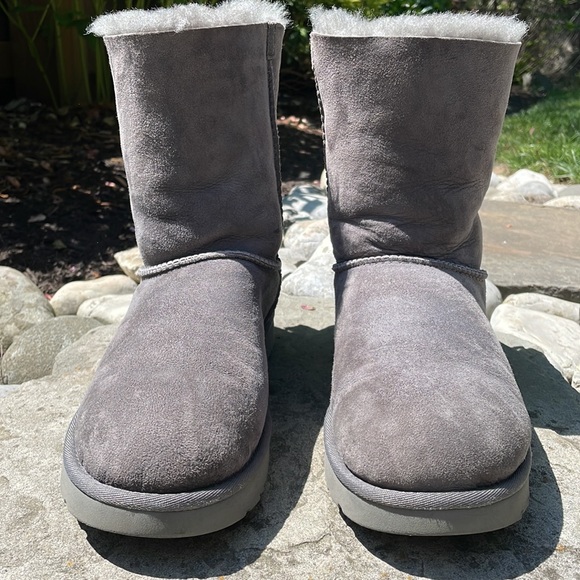 UGG Bailey Suede Bow II Water-Repellent Cold Weather Boots - Picture 6 of 14